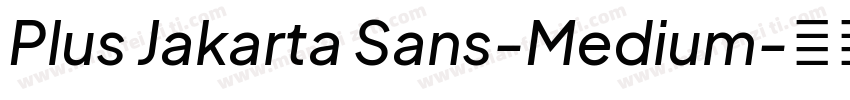 Plus Jakarta Sans-Medium字体转换